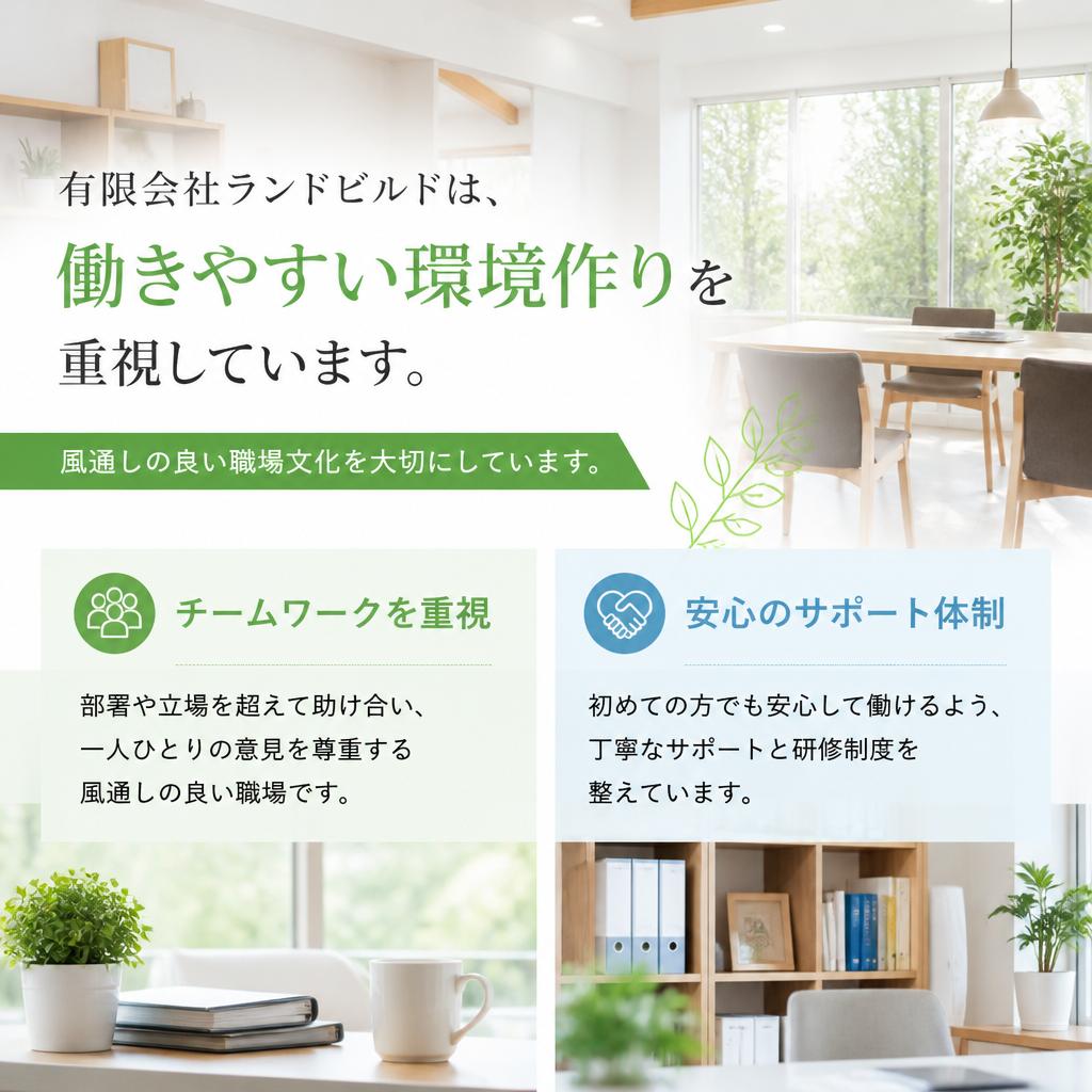 働きやすい環境を整えています