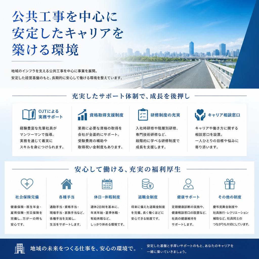 安定した仕事環境