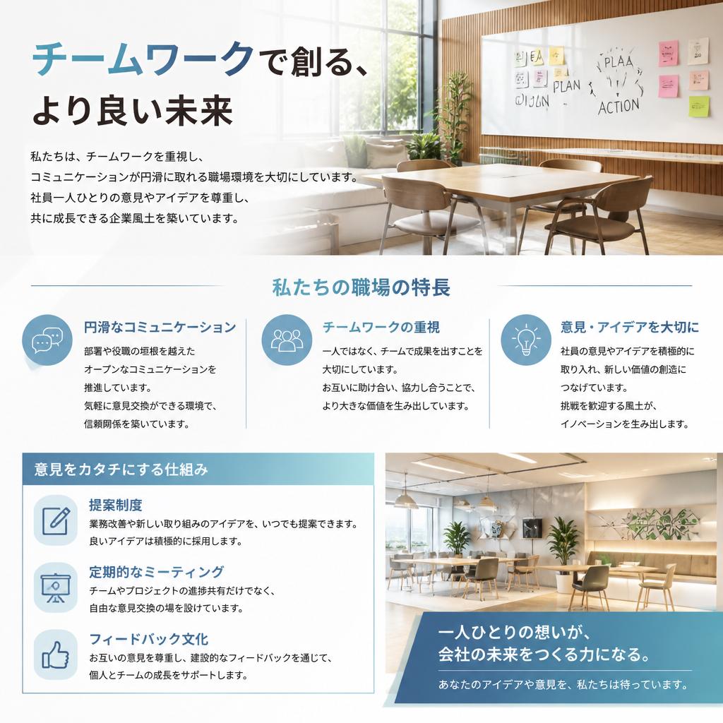 風通しの良い職場文化